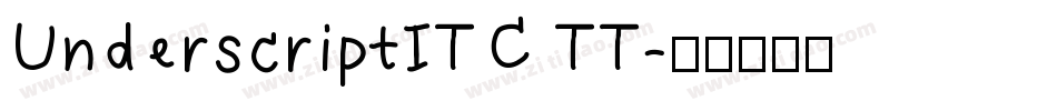 UnderscriptITC TT字体转换